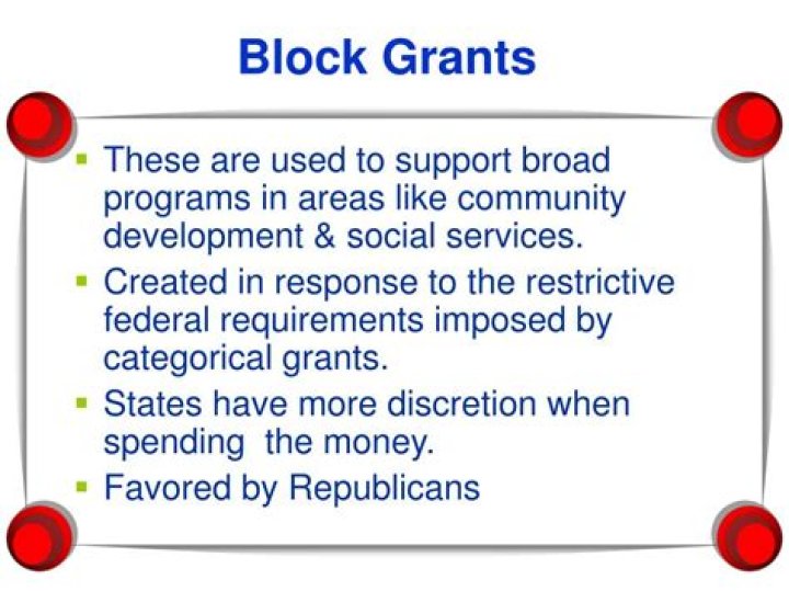 Are block grants specific?