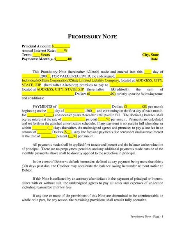 Are Master promissory note references contacted?