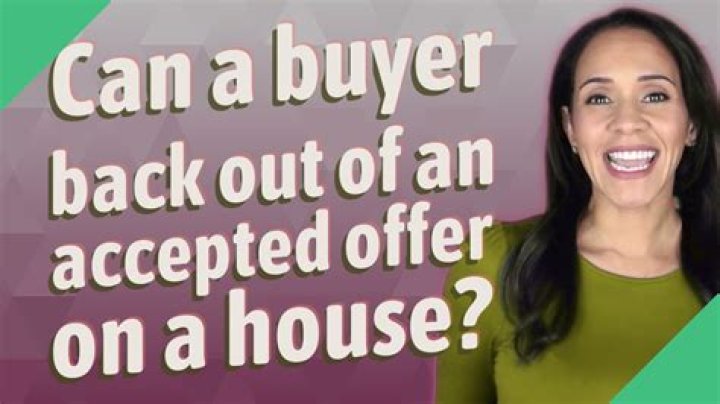 Can a buyer back out after closing?