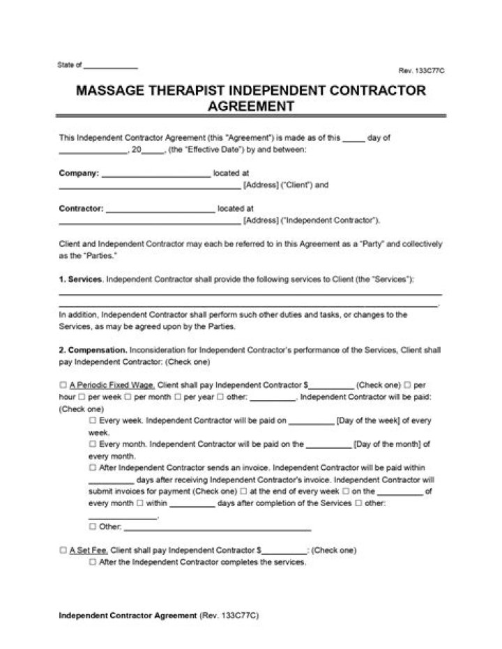 Can a massage therapist be an employer or independent contractor?