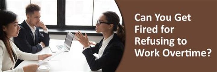 Can a salaried employee be fired for refusing to work overtime?