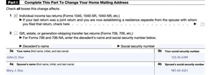 Can someone change your address with the IRS?