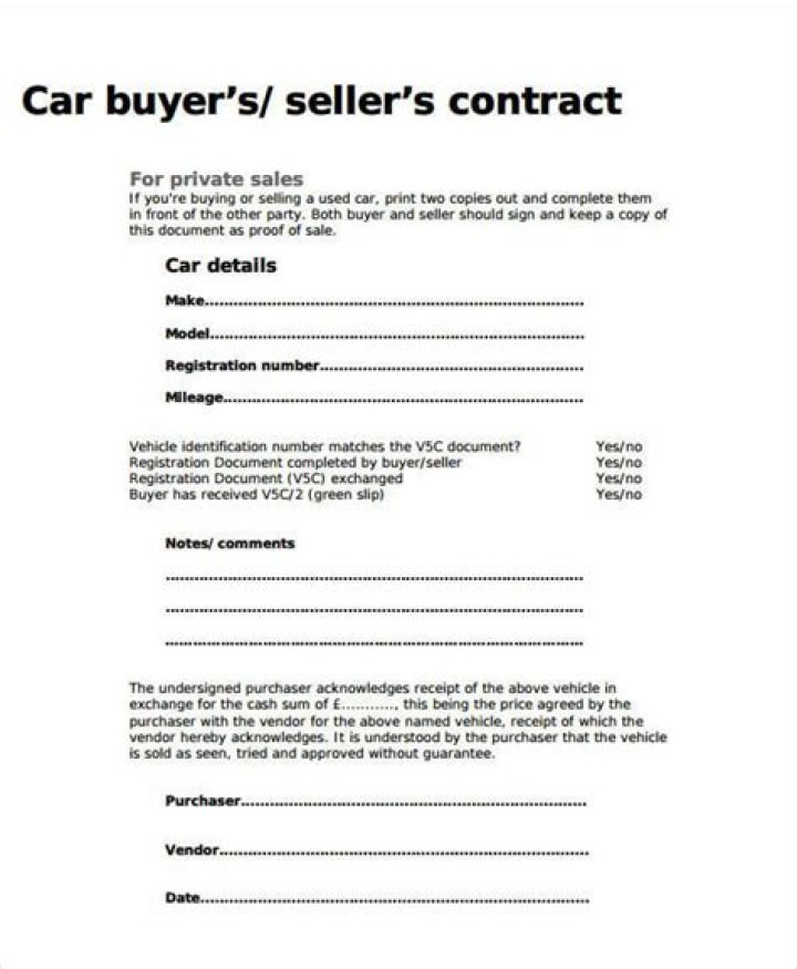 Can you get a refund on private sale car?