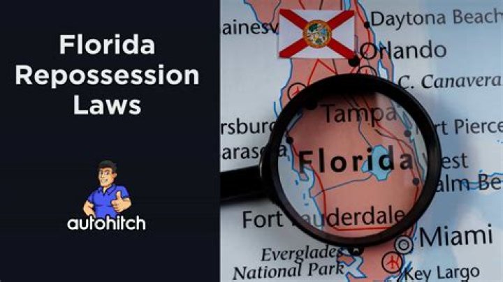 Can you go to jail for hiding a car from repossession in Florida?