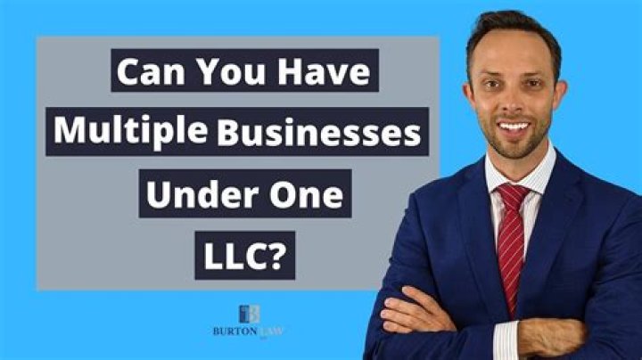 Can you have multiple business under one?