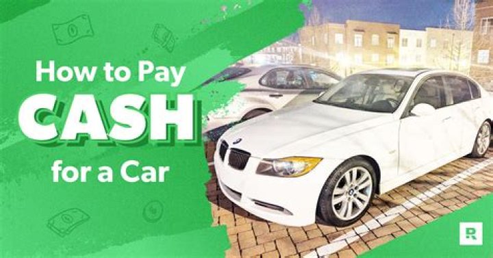 Can you pay for a car with cash?