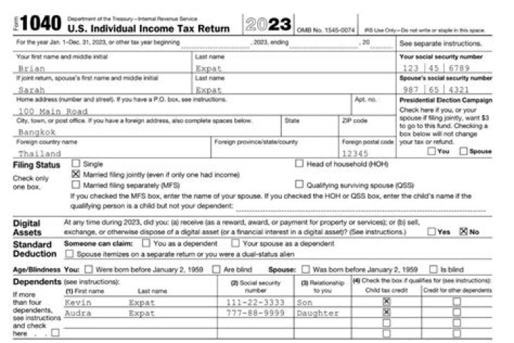 Can you print out a 1040 tax form?