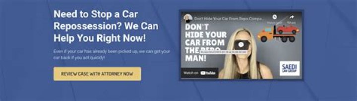 Can you stop someone from repossessing your car?