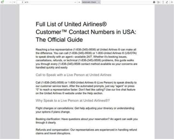Can you text United Airlines customer service?