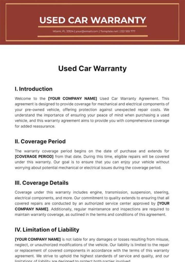 Do used car dealers have to give warranty?