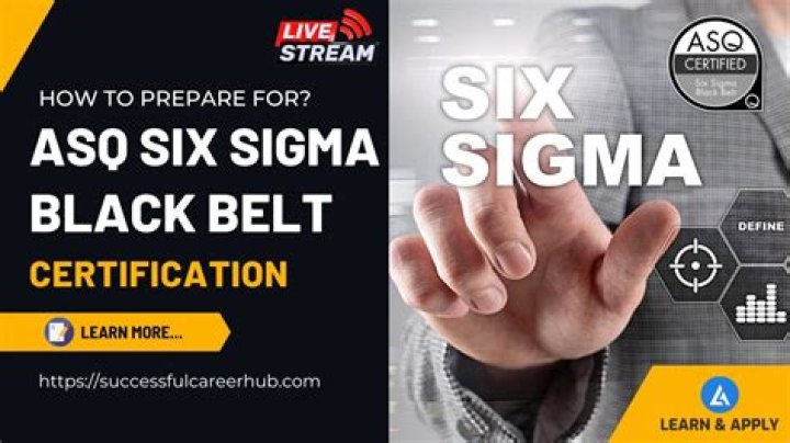 Do you have to do a project for Six Sigma Black Belt?