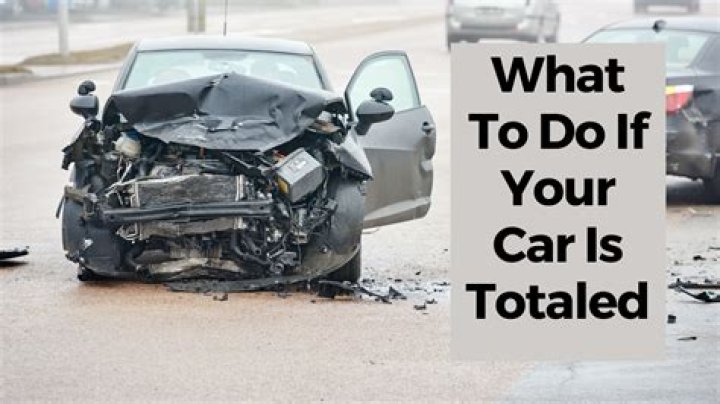 Do you have to pay off a totaled car?
