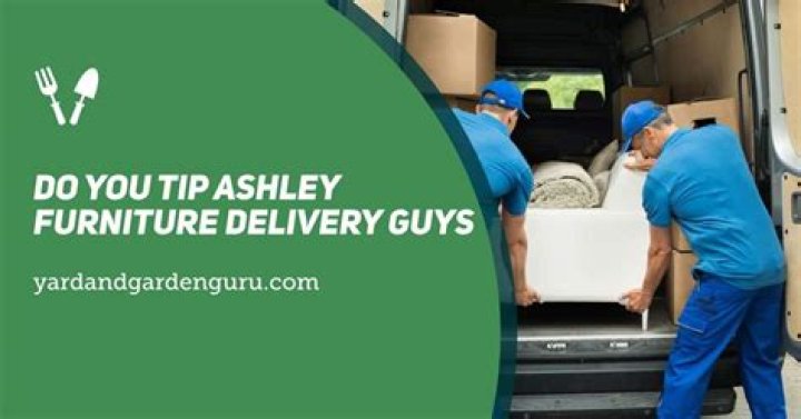 Do you tip Ashley furniture delivery guys?