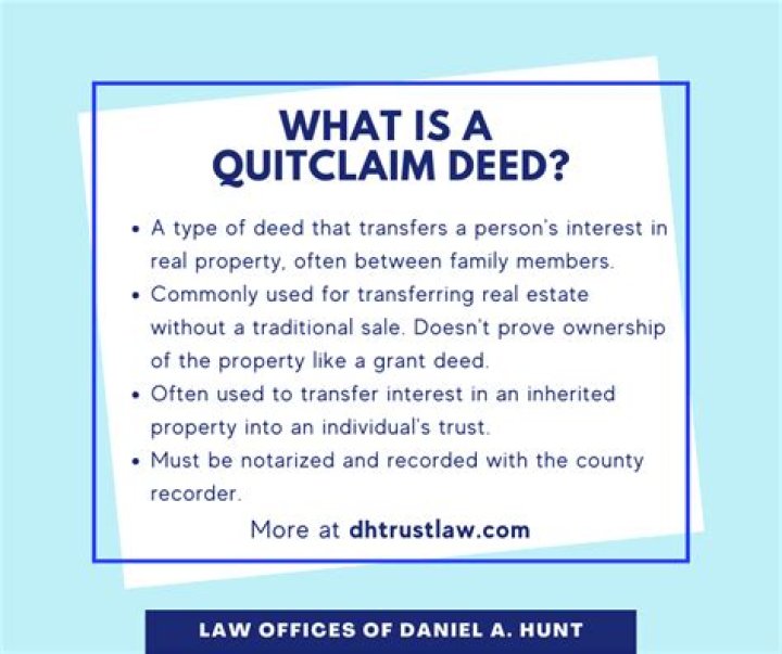 Does a quitclaim deed mean you own the property?
