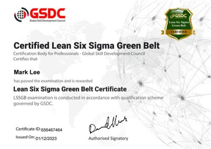 Does Green Belt certification required project?