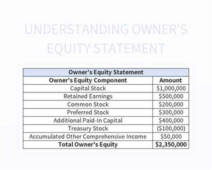 Does income statement include owners equity?