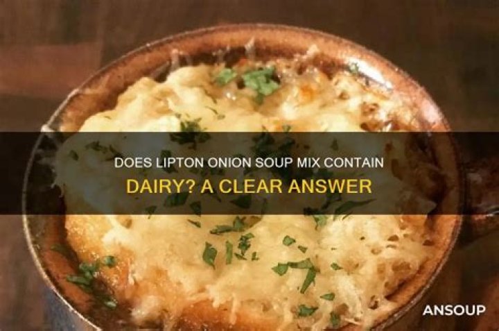 Does Lipton onion soup contain gluten?