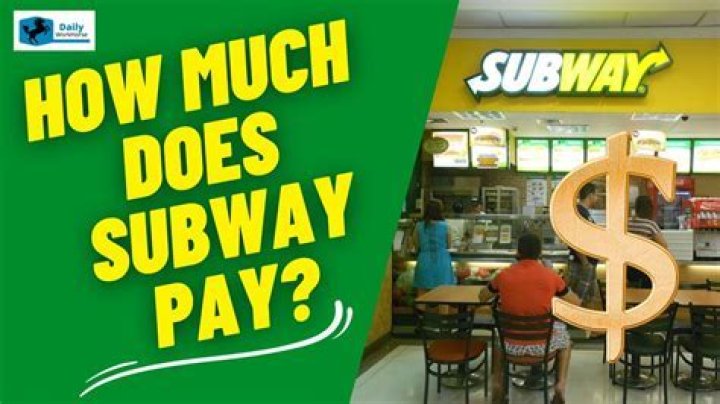Does subway pay weekly?