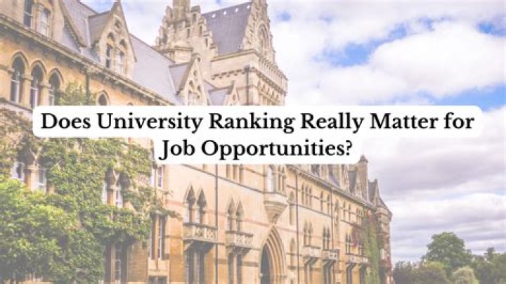 Does university ranking affect employment?