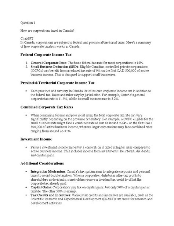 How are corporations taxed?