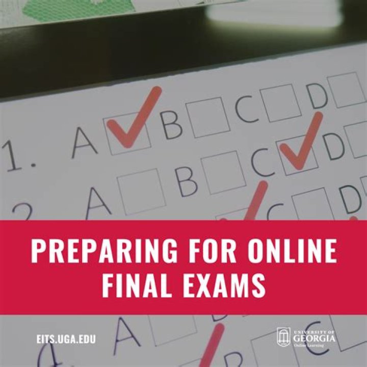 How are online final exams conducted?