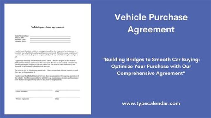 How binding is a car purchase agreement?