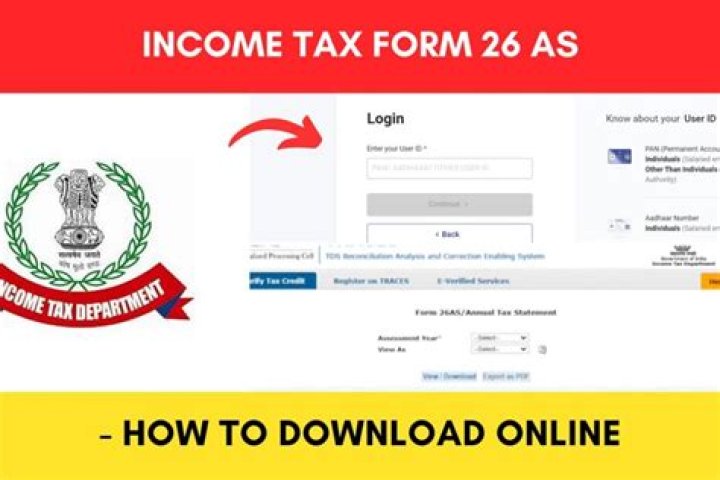 How can I get 26AS from income tax site?