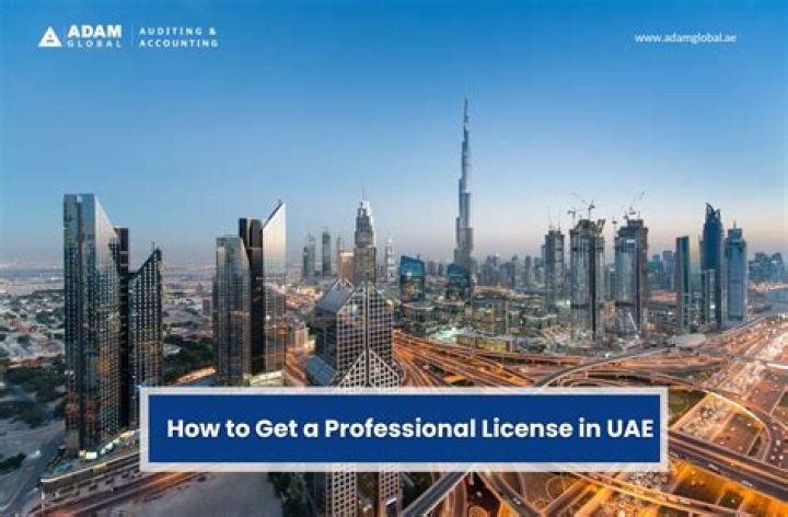 How can I get professional license in UAE?