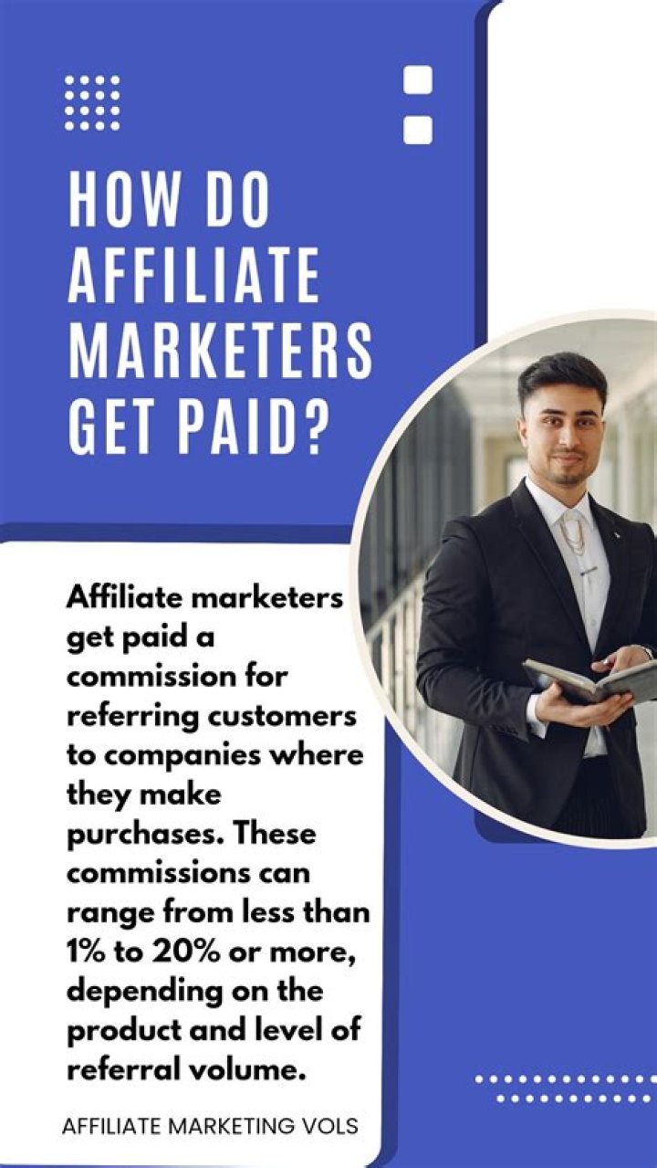 How do affiliate marketers get paid?
