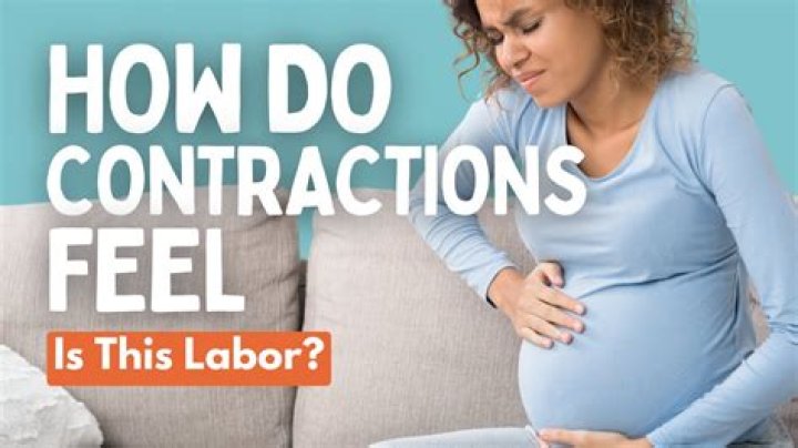 How do contractions feel when they start?