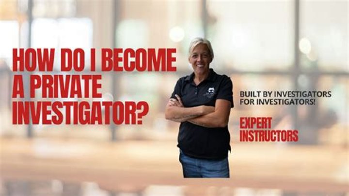 How do I become a private investigator?