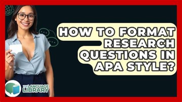 How do I cite questions in APA format?