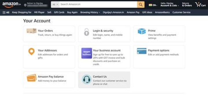 How do I exit my Amazon account?