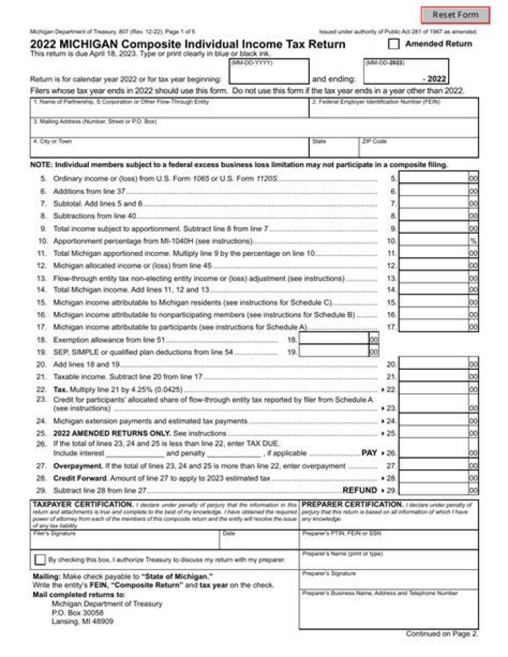 How do I file Michigan state taxes?