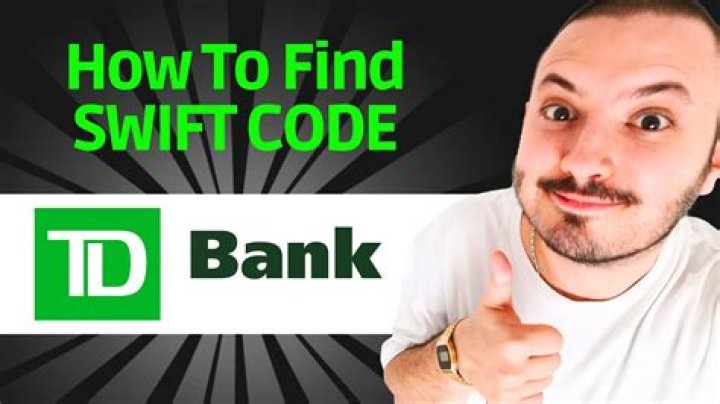 How do I find my bank code TD?