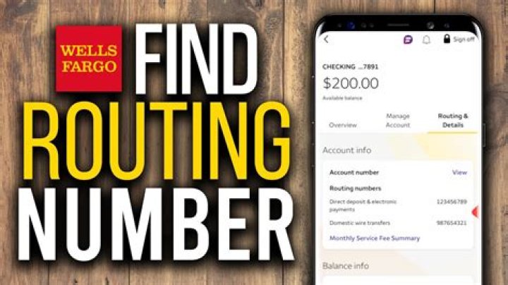 How do I find my routing number for Wells Fargo?