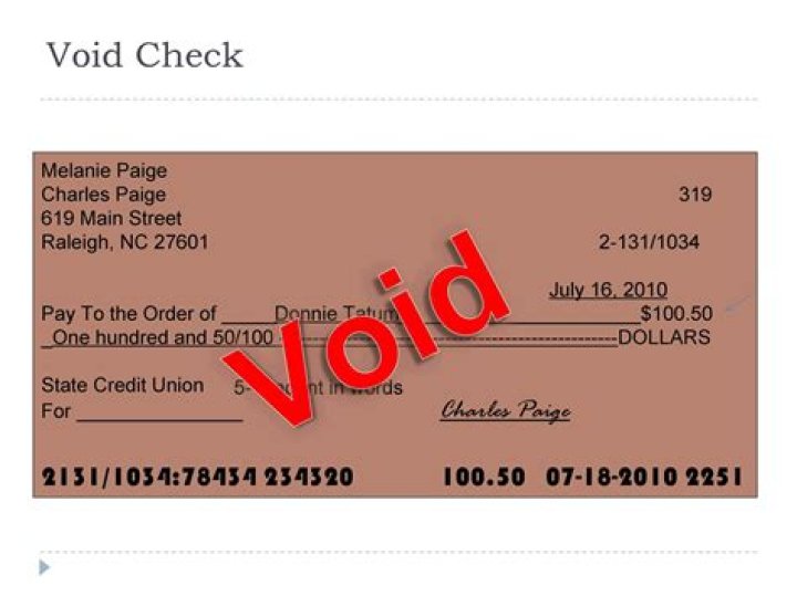 How do I get a copy of a voided check?