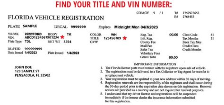 How do I get my Florida vehicle title?