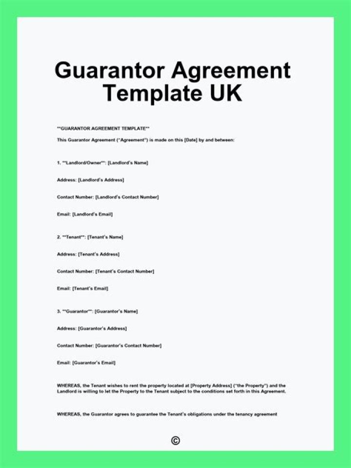 How do I get out of a guarantor agreement?
