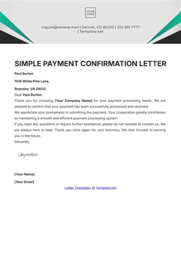 How do I write a confirmation letter for salary?