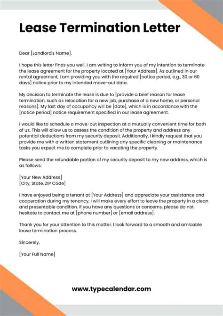 How do I write a lease termination notice?