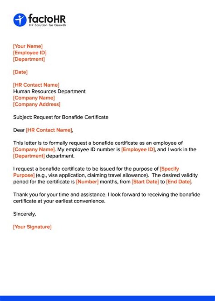 How do I write a letter requesting for bonafide certificate?