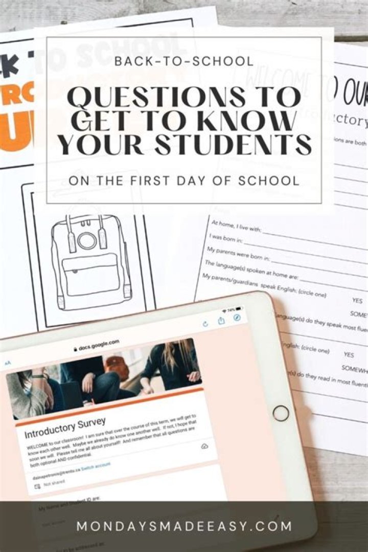 How do students get to know the first day?
