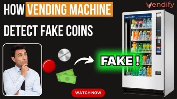 How do vending machines detect fake bills?