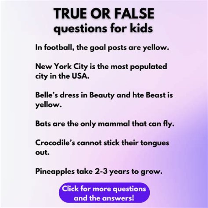 How do you ask a question true or false?