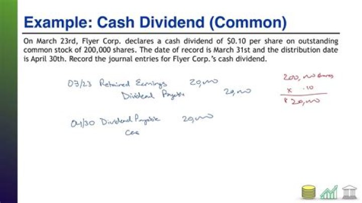 How do you calculate cash dividends declared on common stock?