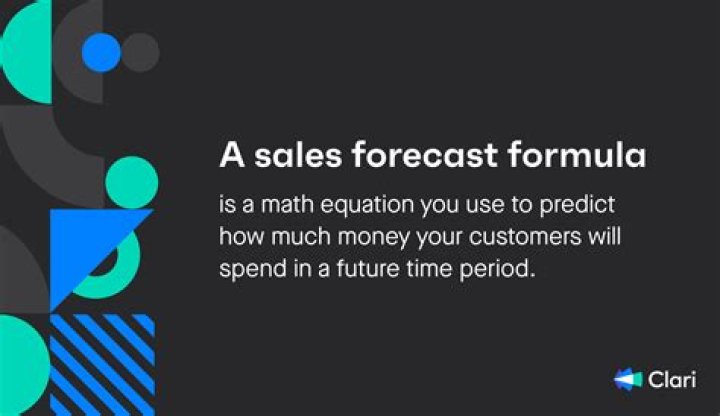 How do you calculate sales forecast?