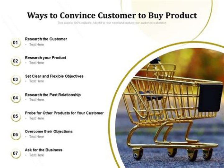 How do you convince your customer to buy your product?