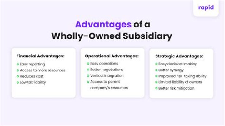 How do you create a wholly owned subsidiary?