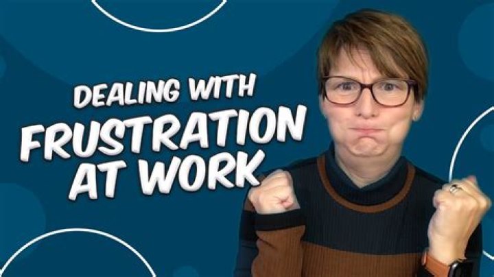 How do you express frustration at work?